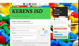 
							         KERENS ISD | Smore Newsletters for Education								  
							    