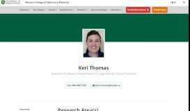 
							         Keri Thomas - Western College of Veterinary Medicine - University of ...								  
							    