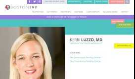 
							         Kerri Luzzo, M.D. | Boston IVF Fertility | Fertility Specialist								  
							    