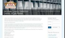 
							         Kershaw County Detention Center, SC Jail Roster | Name Search								  
							    