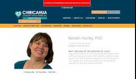 
							         Kerstin Hurley, PhD - Chiricahua Community Health Centers, Inc ...								  
							    