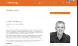 
							         Kevin Anderson | Tyndall Centre for Climate Change Research								  
							    