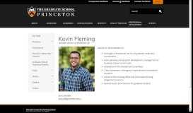 
							         Kevin Fleming | Graduate School								  
							    
