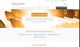 
							         Key Contacts - Northbridge Insurance								  
							    