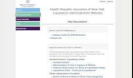 
							         Key Documents - Health Republic Insurance of New York								  
							    