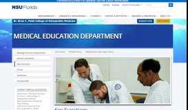 
							         Key Functions of the Medical Education Department | NSU								  
							    
