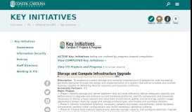 
							         Key Initiatives - Coastal Carolina University								  
							    