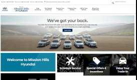 
							         Keyes Mission Hills Hyundai | Los Angeles Hyundai Dealership								  
							    