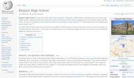 
							         Keyport High School - Wikipedia								  
							    