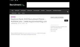 
							         Keystone Bank Recruitment 2019/2020 – Keystone Jobs on www ...								  
							    