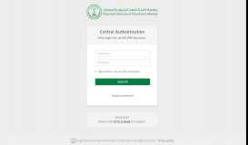 
							         KFUPM Central Authentication								  
							    