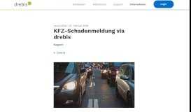 
							         KFZ-Schadenmeldung via drebis								  
							    