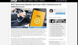 
							         KFZ Telematik-Garant Tarif von VHV: Fahranalyse im Selbstversuch l ...								  
							    