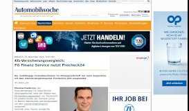 
							         Kfz-Versicherungsvergleich: FG Finanz Service nutzt Procheck24 ...								  
							    