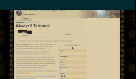 
							         Kharyrll Teleport | Old School RuneScape Wiki | FANDOM powered by ...								  
							    