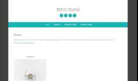 
							         KHCC Portal								  
							    