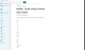 
							         KHDA - Arab Unity School 2015 2016 | Curriculum | Educational ...								  
							    