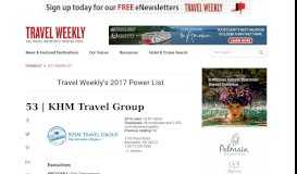 
							         KHM Travel Group: Travel Weekly								  
							    