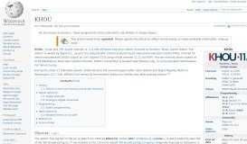 
							         KHOU - Wikipedia								  
							    