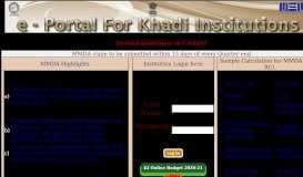 
							         KI e-Portal Login Form - KVIC								  
							    