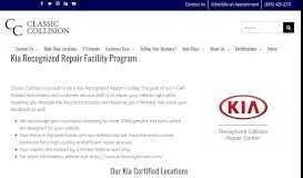 
							         Kia Recognized Repair Facility Program | Classic Collision								  
							    