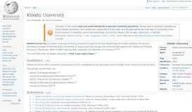 
							         Kibabii University - Wikipedia								  
							    