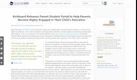 
							         Kickboard Releases Parent Student Portal to Help Parents Become ...								  
							    