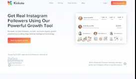 
							         Kicksta: Get Real Instagram Followers | Instagram Growth ...								  
							    