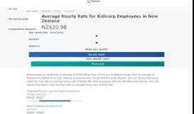 
							         Kidicorp Hourly Pay in New Zealand | PayScale								  
							    
