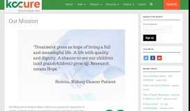 
							         Kidney Cancer Research Alliance | About us | Kidney Cancer ... - KCCure								  
							    
