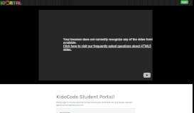 
							         KidoCode - Student Portal								  
							    