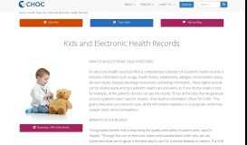
							         Kids and Electronic Health Records - CHOC Children's								  
							    