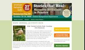 
							         Kids' Herbal Activity Hub | American Herbalists Guild								  
							    