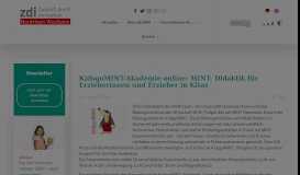 
							         KidsgoMINT-Akademie online: MINT- Didaktik für Erzieherinnen und ...								  
							    