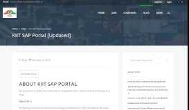 
							         KIIT SAP Portal [Updated] - May 2019 | Iproudtobeanindian.in								  
							    