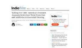 
							         Killing Eve: BBC America's Feminist Assassin Is Now Essential ...								  
							    