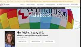 
							         Kim Puckett Scott - Williamson Medical Center								  
							    