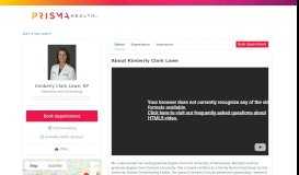 
							         Kimberly Clark Lowe, APRN | OB/Gyn - Women's Health | Prisma ...								  
							    