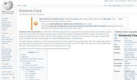 
							         Kimberly-Clark - Wikipedia								  
							    