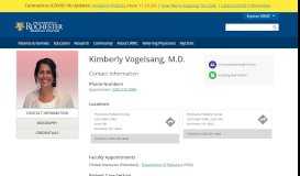 
							         Kimberly Vogelsang, M.D. - University of Rochester Medical Center								  
							    