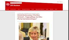 
							         Kinderbetreuung / Martina Schnell: „Tagespflege im Kita-Portal ...								  
							    