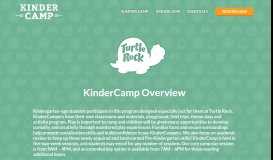 
							         KinderCamp - Summer at Turtle Rock								  
							    