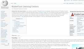 
							         KinderCare Learning Centers - Wikipedia								  
							    