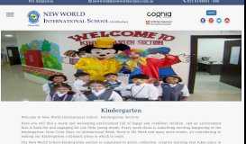 
							         Kindergarten - New World International School								  
							    