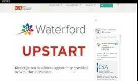 
							         Kindergarten Readiness opportunity provided by Waterford UPSTART ...								  
							    