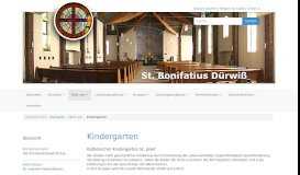 
							         Kindergarten - St. Bonifatius Dürwiß								  
							    