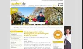 
							         Kindertagesstätten, KiTas, Kindergärten und ... - www.aachen.de								  
							    