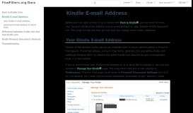 
							         Kindle E-mail Address | FiveFilters.org Docs								  
							    