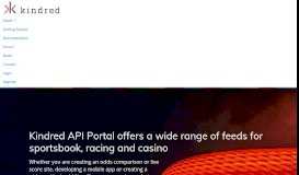 
							         Kindred API Portal								  
							    