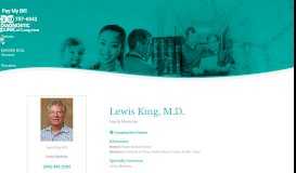 
							         King, Lewis, M.D. - Diagnostic Clinic of Longview								  
							    